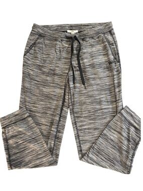 Vans Men's Gray Space-Dye Jogger Pants - Black Drawstring